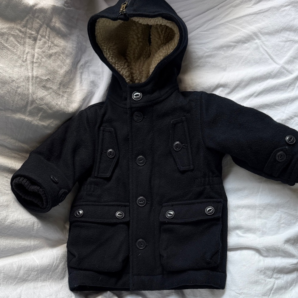 ⭐️ GAP - Toddler Navy wool blend pea coat Jacket